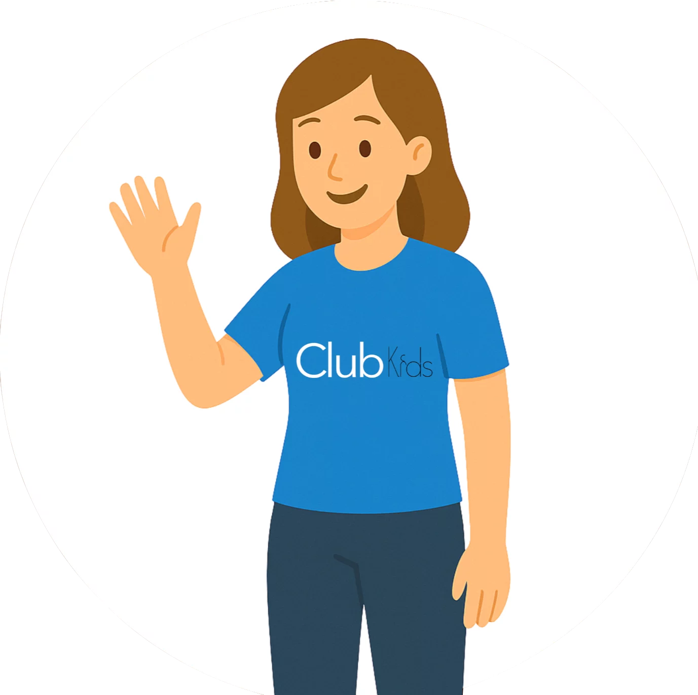 Accompagnatrice ClubKids avec enfants