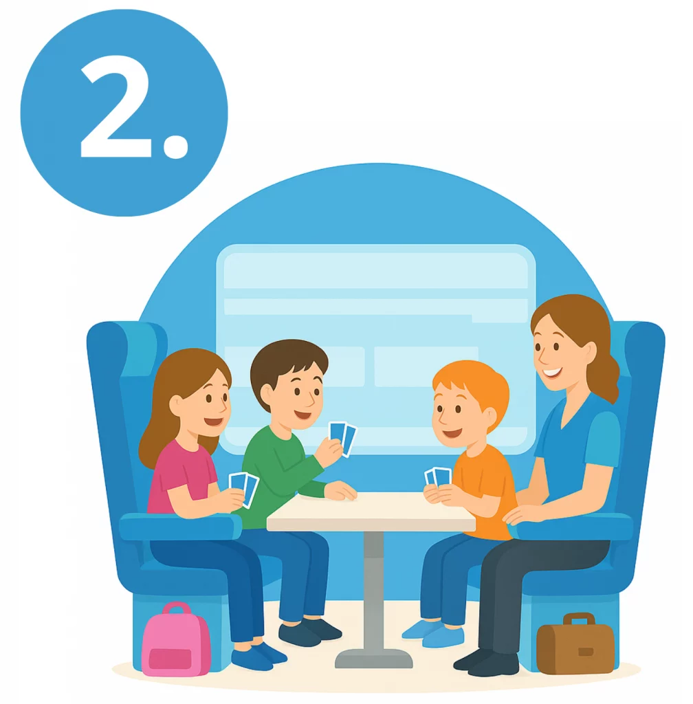 Enfants accompagnés dans un TGV – service ClubKids alternative Junior & Cie SNCF