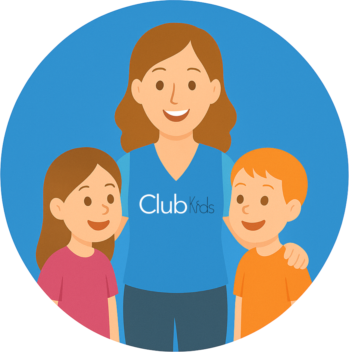 Accompagnatrice ClubKids avec enfants
